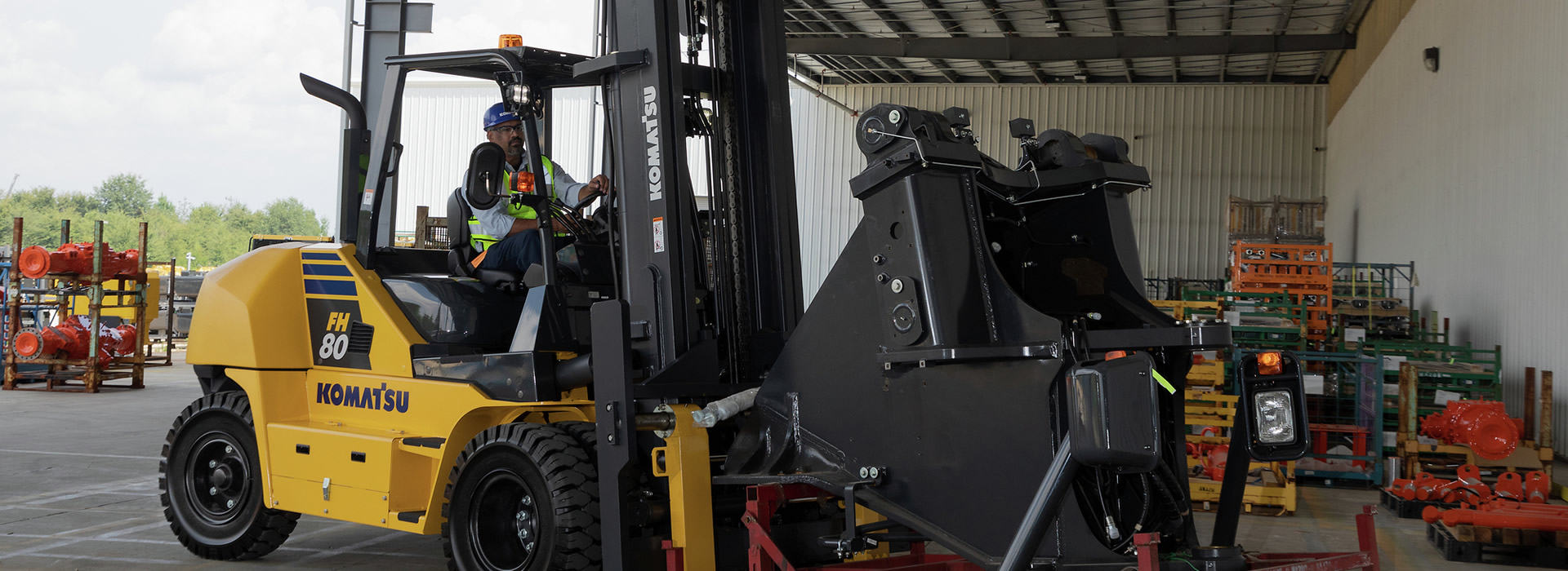 forklift moving equipment